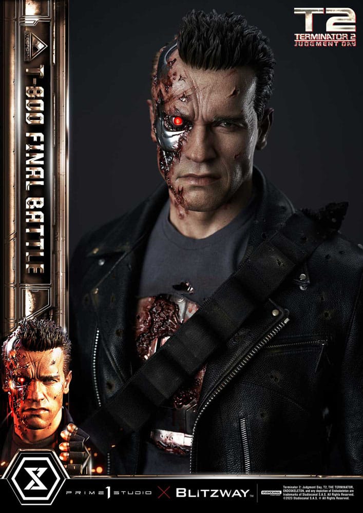 Terminator 2 Museum Masterline Series Statue 1/3 T-800 Final Battle Regular Version 75 cm - Versand: 7 Tage nach Bestellung