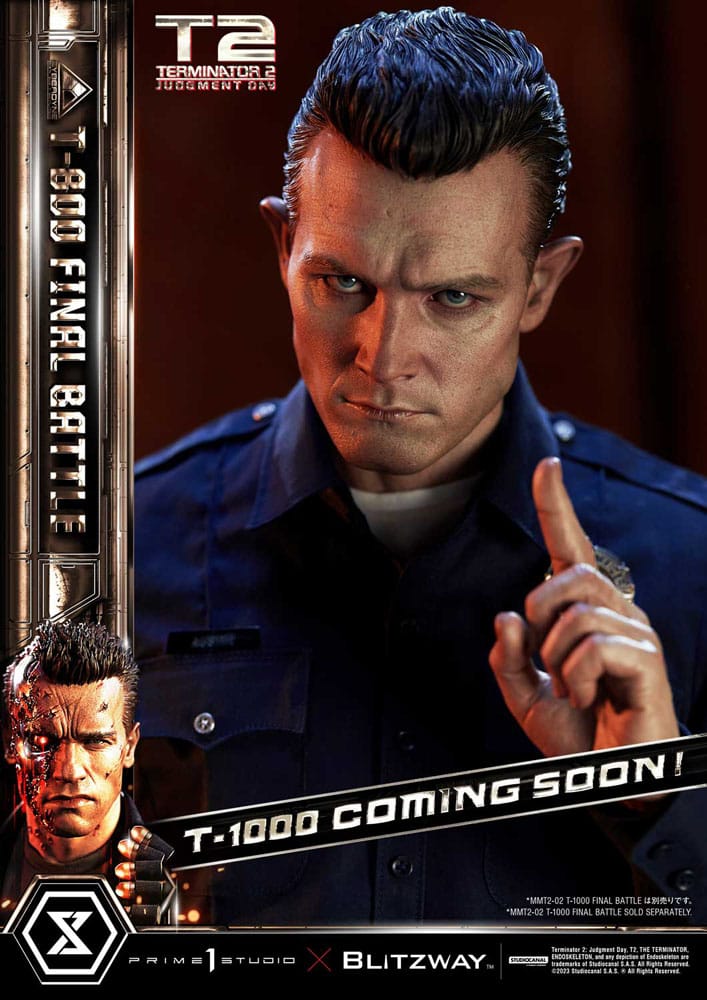 Terminator 2 Museum Masterline Series Statue 1/3 T-800 Final Battle Regular Version 75 cm - Versand: 7 Tage nach Bestellung