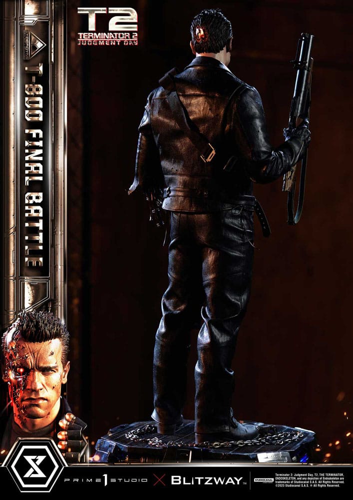 Terminator 2 Museum Masterline Series Statue 1/3 T-800 Final Battle Regular Version 75 cm - Versand: 7 Tage nach Bestellung