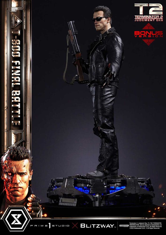 Terminator 2 Museum Masterline Series Statue 1/3 T-800 Final Battle Deluxe Bonus Version 75 cm - Versand: 7 Tage nach Bestellung