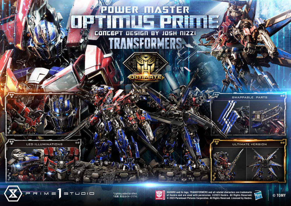 Transformers Museum Masterline Statue Powermaster Optimus Prime Concept by Josh Nizzi Ultimate Bonus Version 99 cm  - Versand: 5-7 Tage nach Bestellung