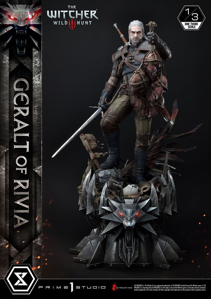 Witcher 3 Wild Hunt Statue 1/3 Geralt von Riva 88 cm - Versand: 7 Tage nach Bestellung