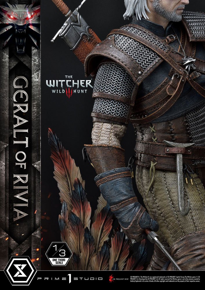 Witcher 3 Wild Hunt Statue 1/3 Geralt von Riva 88 cm - Versand: 7 Tage nach Bestellung