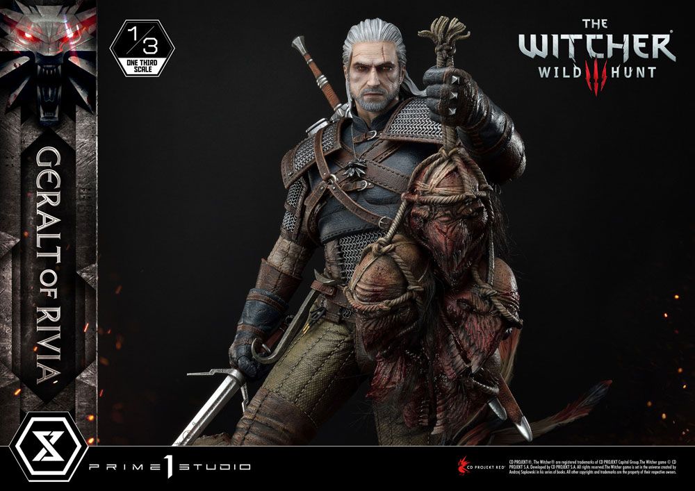 Witcher 3 Wild Hunt Statue 1/3 Geralt von Riva 88 cm - Versand: 7 Tage nach Bestellung