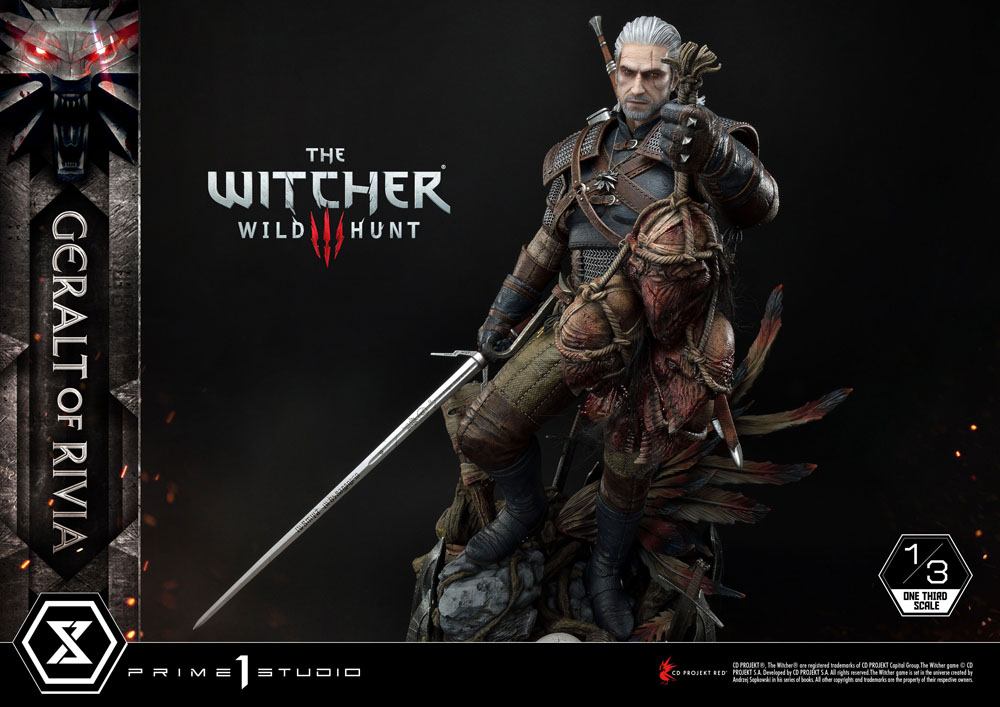 Witcher 3 Wild Hunt Statue 1/3 Geralt von Riva 88 cm - Versand: 7 Tage nach Bestellung