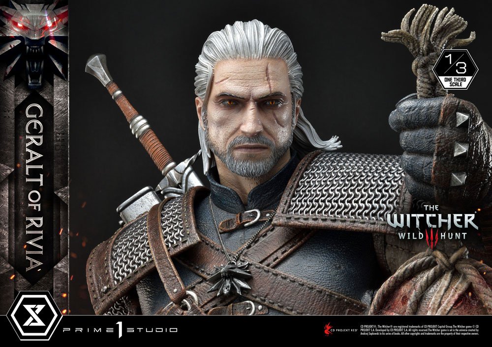 Witcher 3 Wild Hunt Statue 1/3 Geralt von Riva 88 cm - Versand: 7 Tage nach Bestellung