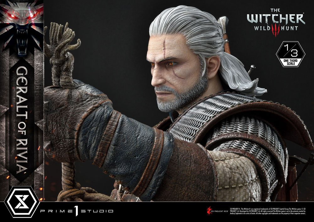 Witcher 3 Wild Hunt Statue 1/3 Geralt von Riva 88 cm - Versand: 7 Tage nach Bestellung