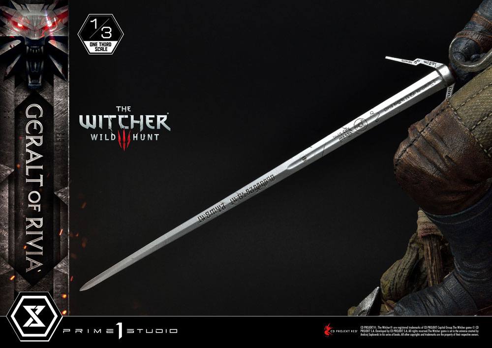 Witcher 3 Wild Hunt Statue 1/3 Geralt von Riva 88 cm - Versand: 7 Tage nach Bestellung