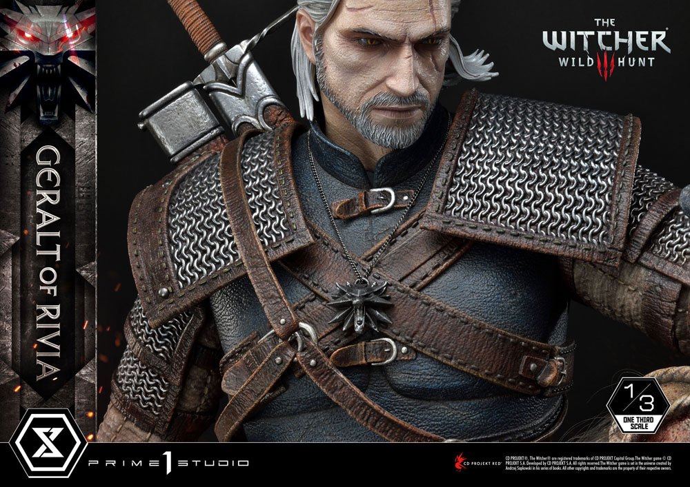 Witcher 3 Wild Hunt Statue 1/3 Geralt von Riva 88 cm - Versand: 7 Tage nach Bestellung