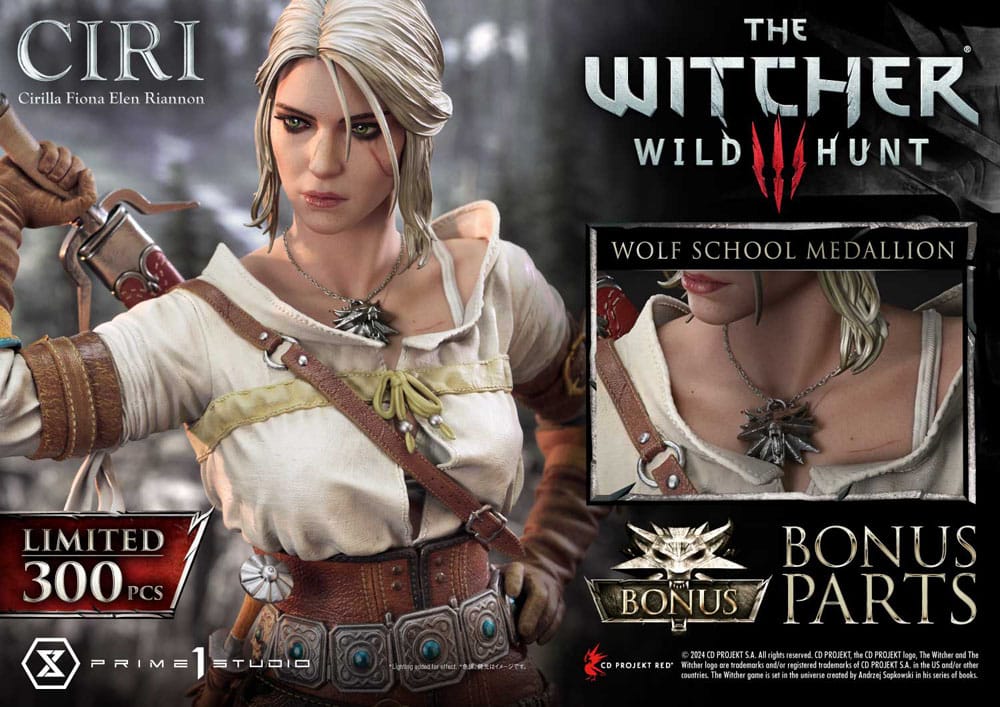 The Witcher 3: Wild Hunt Museum Masterline Statue 1/3 Wild Hunt Ciri Fiona Elen Riannon Bonus Version 81 cm    - Preorder - ETA: 25.07.2026