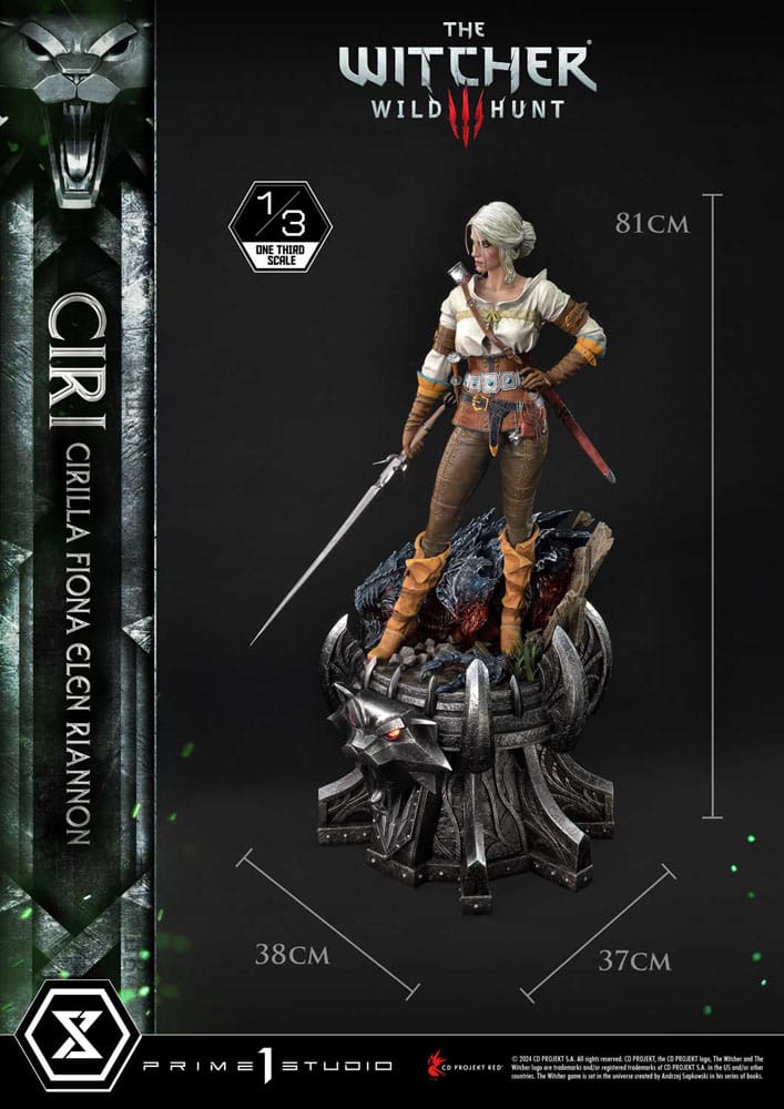 The Witcher 3: Wild Hunt Museum Masterline Statue 1/3 Wild Hunt Ciri Fiona Elen Riannon Bonus Version 81 cm    - Preorder - ETA: 25.07.2026