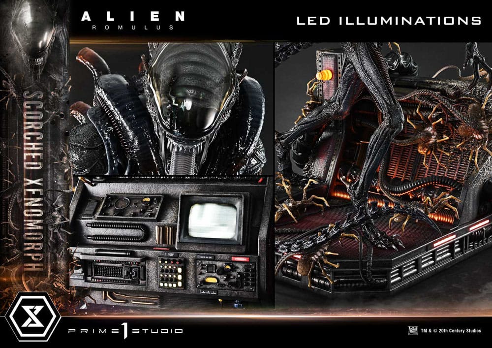 Alien: Romulus Museum Masterline XL Statue 1/3 Scorched Xenomorph Deluxe Version 98 cm - Preorder - ETA: 19.02.2027