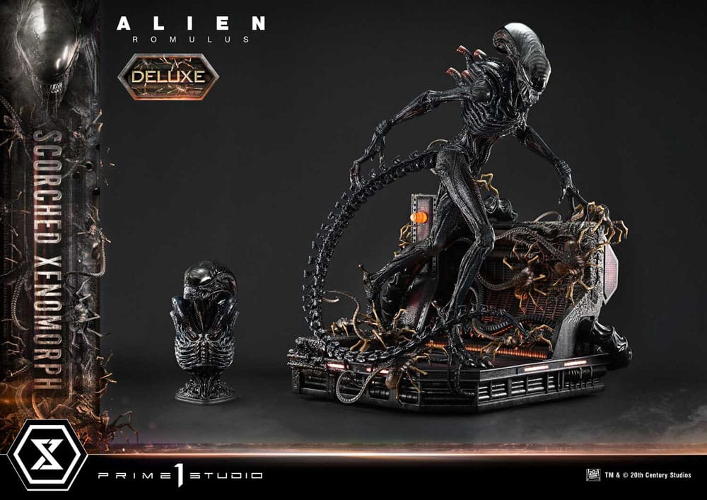 Alien: Romulus Museum Masterline XL Statue 1/3 Scorched Xenomorph Deluxe Version 98 cm - Preorder - ETA: 19.02.2027