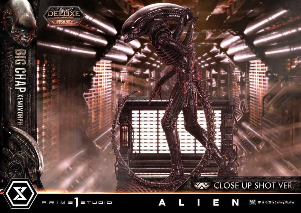 Alien (Film) Museum Masterline XL Statue 1/3 Big Chap Xenomorph Close Up Shot Ver. Deluxe Version 100 cm - Preorder - ETA: 25.01.2028