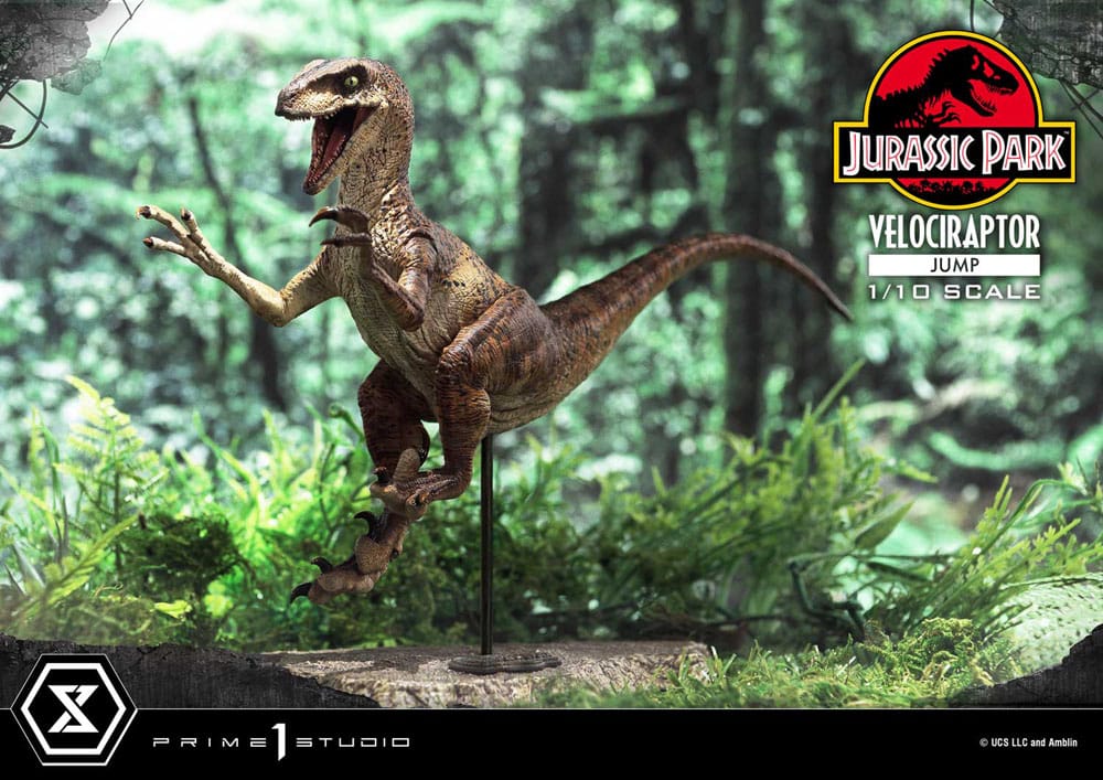 Jurassic Park Prime Collectibles Statue 1/10 Velociraptor Jump 21 cm - Preorder - ETA: 12.09.2025