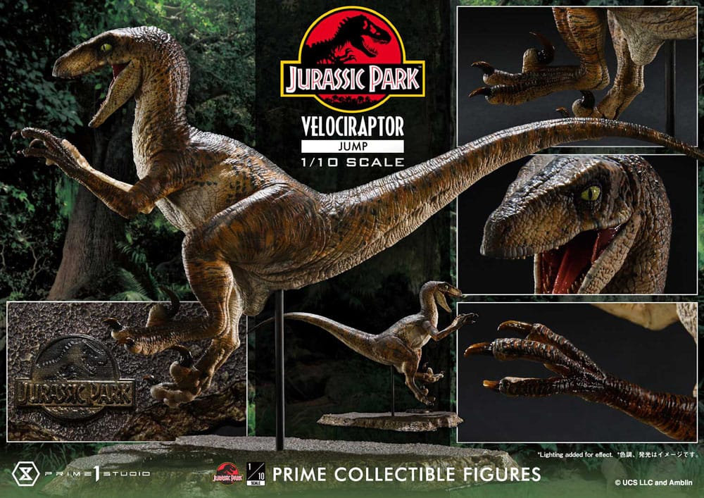 Jurassic Park Prime Collectibles Statue 1/10 Velociraptor Jump 21 cm - Preorder - ETA: 12.09.2025