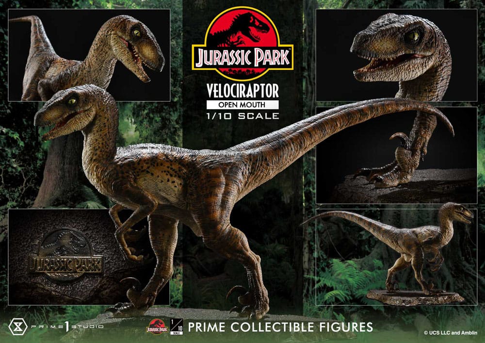 Jurassic Park Prime Collectibles Statue 1/10 Velociraptor Open Mouth 19 cm - Preorder - ETA: 11.11.2025
