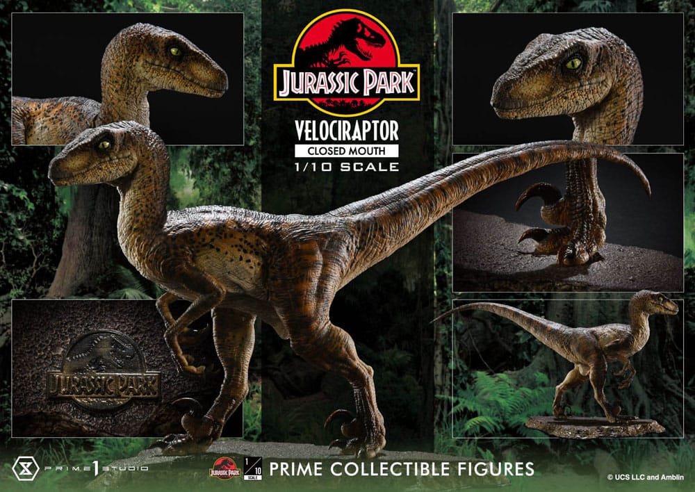 Jurassic Park Prime Collectibles Statue 1/10 Velociraptor Closed Mouth 19 cm - Preorder - ETA: 11.11.2025