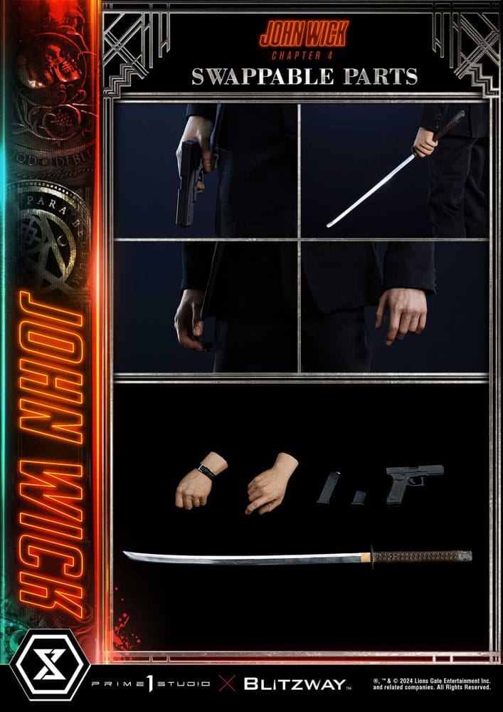 John Wick Chapter 4 Ultimate Premium Masterline Series Statue 1/4 John Wick Deluxe Version 54 cm - Preorder - ETA: 25.12.2025
