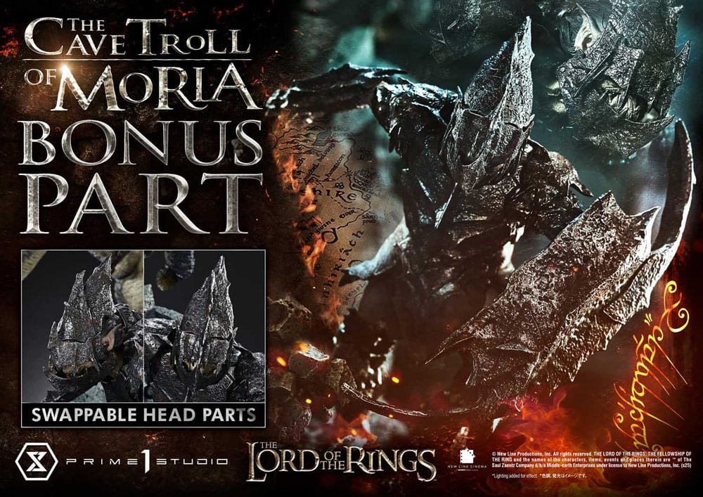 Der Herr der Ring Premium Masterline Series Statue 1/6 Cave Troll of Moria Bonus Version 91 cm   - Preorder - ETA: 26.04.2027