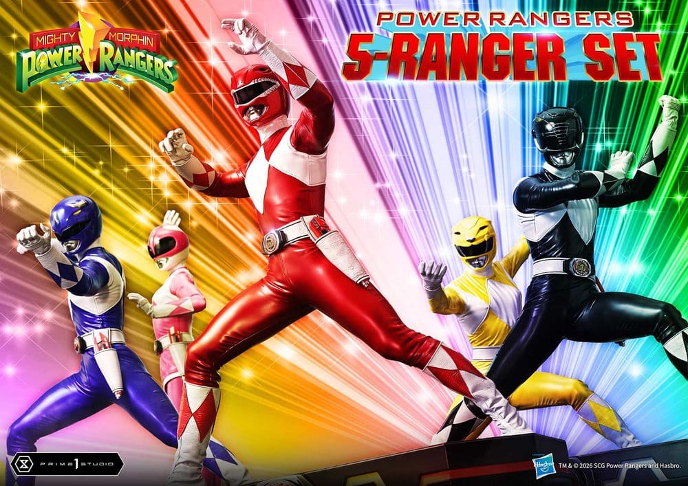 Mighty Morphin Power Rangers Premium Masterline Statuen 5er-Set 1/4 57 cm - Preorder - ETA: 25.04.2028