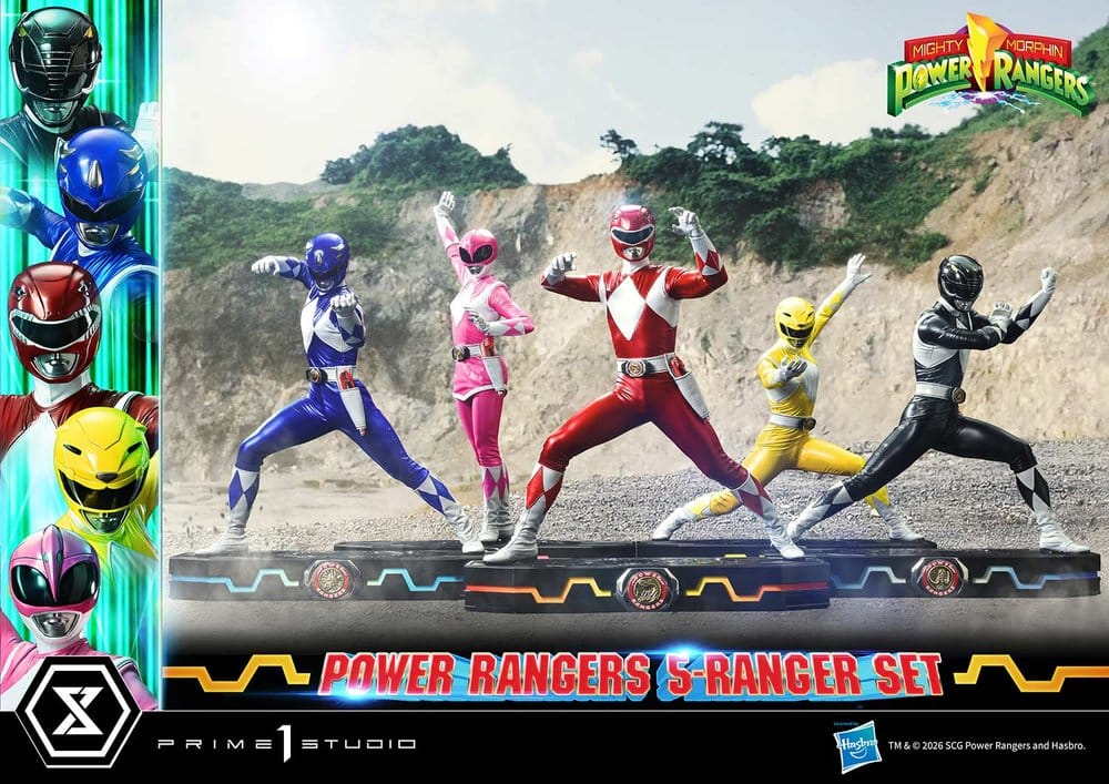 Mighty Morphin Power Rangers Premium Masterline Statuen 5er-Set 1/4 57 cm - Preorder - ETA: 25.04.2028