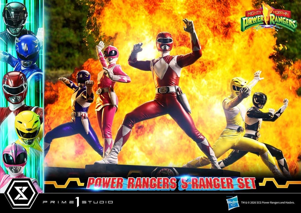 Mighty Morphin Power Rangers Premium Masterline Statuen 5er-Set 1/4 57 cm - Preorder - ETA: 25.04.2028