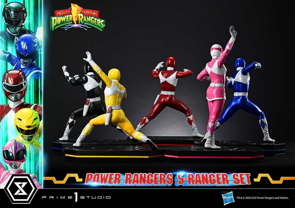Mighty Morphin Power Rangers Premium Masterline Statuen 5er-Set 1/4 57 cm - Preorder - ETA: 25.04.2028