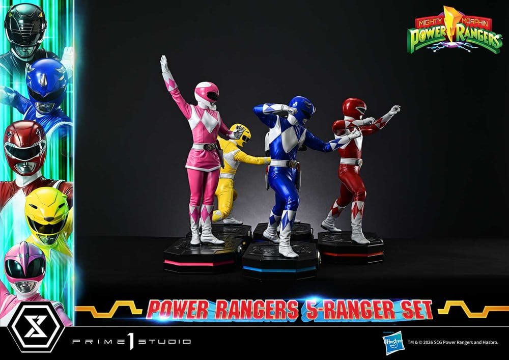 Mighty Morphin Power Rangers Premium Masterline Statuen 5er-Set 1/4 57 cm - Preorder - ETA: 25.04.2028