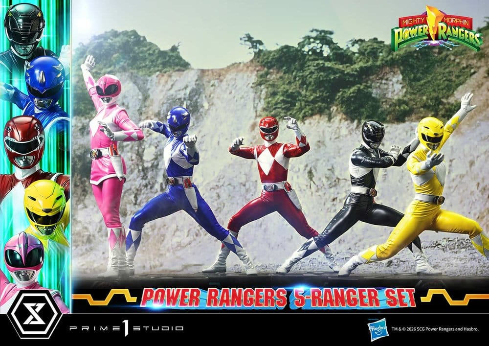 Mighty Morphin Power Rangers Premium Masterline Statuen 5er-Set 1/4 57 cm - Preorder - ETA: 25.04.2028
