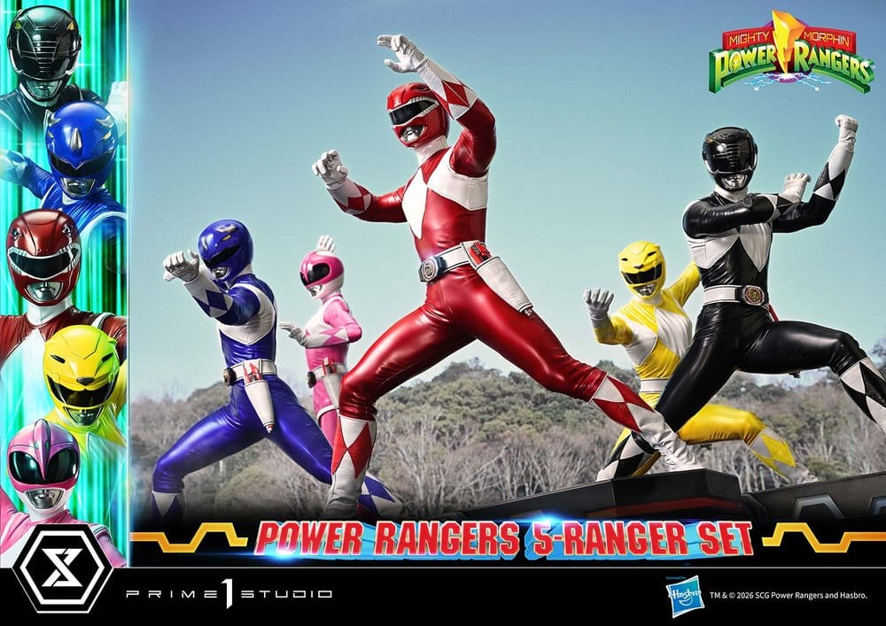 Mighty Morphin Power Rangers Premium Masterline Statuen 5er-Set 1/4 57 cm - Preorder - ETA: 25.04.2028