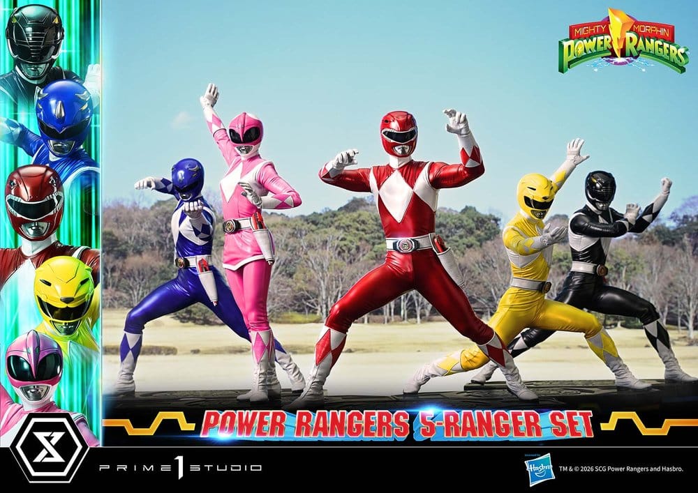 Mighty Morphin Power Rangers Premium Masterline Statuen 5er-Set 1/4 57 cm - Preorder - ETA: 25.04.2028