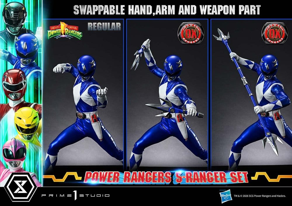 Mighty Morphin Power Rangers Premium Masterline Statuen 5er-Set 1/4 Deluxe Version 62 cm - Preorder - ETA: 25.04.2028