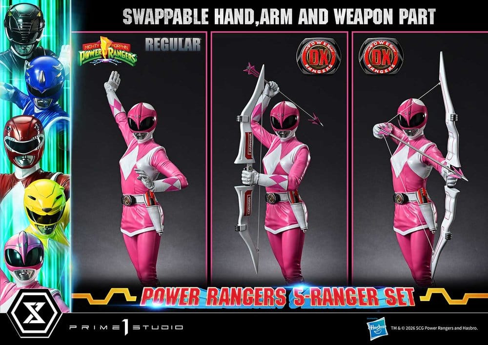 Mighty Morphin Power Rangers Premium Masterline Statuen 5er-Set 1/4 Deluxe Version 62 cm - Preorder - ETA: 25.04.2028