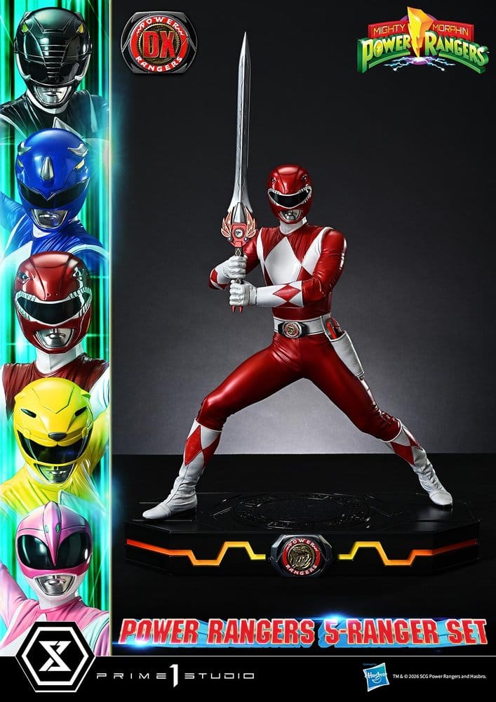 Mighty Morphin Power Rangers Premium Masterline Statuen 5er-Set 1/4 Deluxe Version 62 cm - Preorder - ETA: 25.04.2028