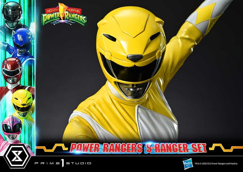 Mighty Morphin Power Rangers Premium Masterline Statuen 5er-Set 1/4 Deluxe Version 62 cm - Preorder - ETA: 25.04.2028
