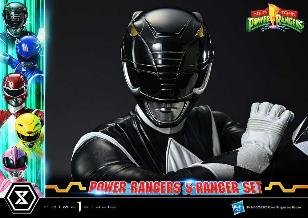 Mighty Morphin Power Rangers Premium Masterline Statuen 5er-Set 1/4 Deluxe Version 62 cm - Preorder - ETA: 25.04.2028