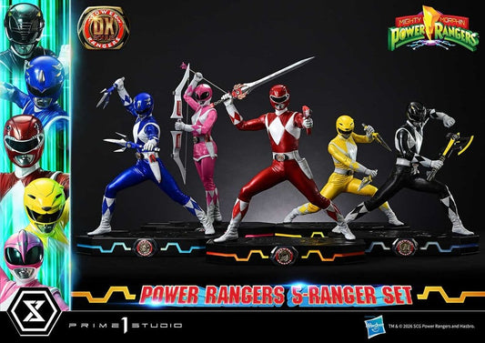 Mighty Morphin Power Rangers Premium Masterline Statuen 5er-Set 1/4 Deluxe Bonus Version 62 cm - Preorder - ETA: 25.04.2028