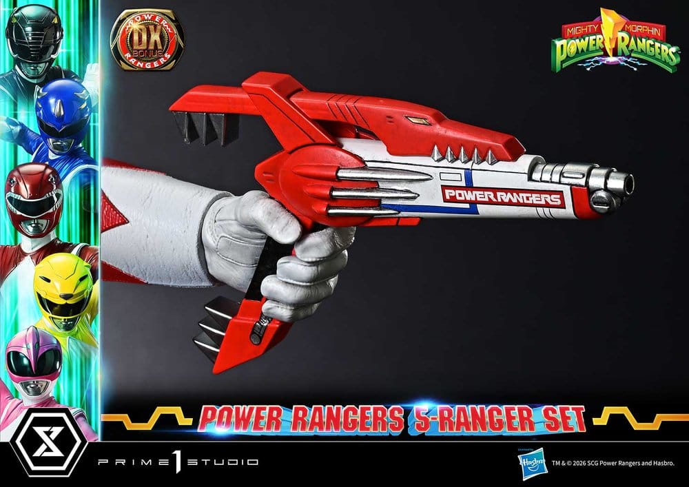 Mighty Morphin Power Rangers Premium Masterline Statuen 5er-Set 1/4 Deluxe Bonus Version 62 cm - Preorder - ETA: 25.04.2028