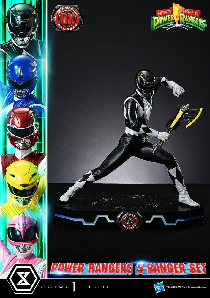 Mighty Morphin Power Rangers Premium Masterline Statuen 5er-Set 1/4 Deluxe Bonus Version 62 cm - Preorder - ETA: 25.04.2028