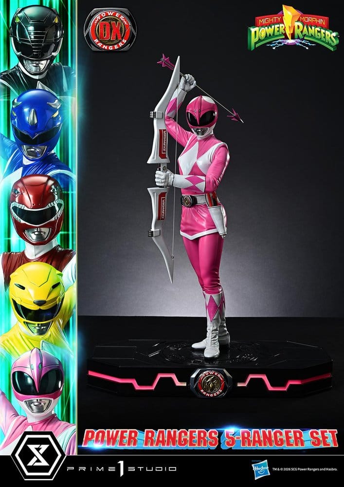 Mighty Morphin Power Rangers Premium Masterline Statuen 5er-Set 1/4 Deluxe Bonus Version 62 cm - Preorder - ETA: 25.04.2028