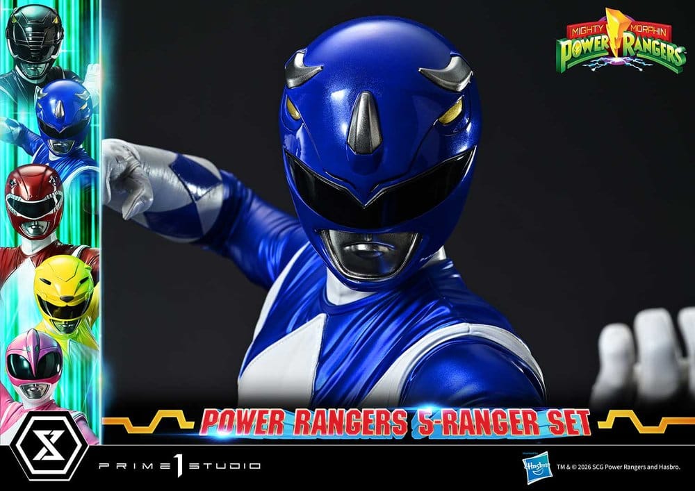 Mighty Morphin Power Rangers Premium Masterline Statuen 5er-Set 1/4 Deluxe Bonus Version 62 cm - Preorder - ETA: 25.04.2028
