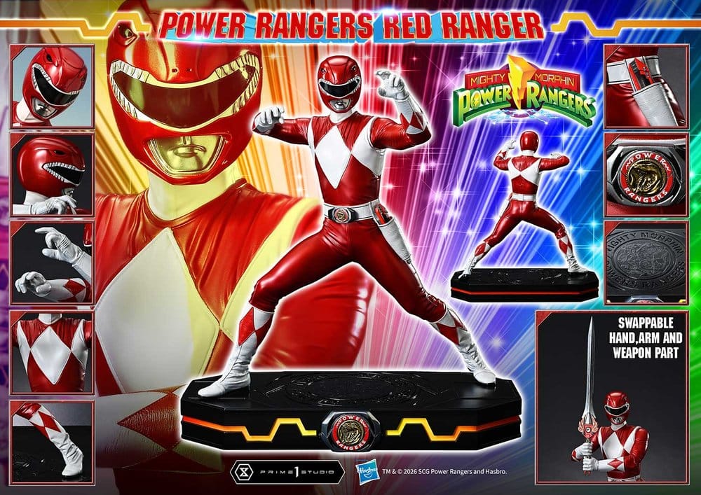 Mighty Morphin Power Rangers Premium Masterline Statue 1/4 Red Ranger 62 cm - Preorder - ETA: 25.04.2028