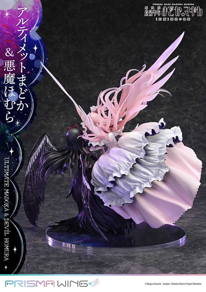 Puella Magi Madoka Magica The Movie Rebellion Prisma Wing PVC Statue 1/7 Ultimate Madoka & Devil Homura 43 cm  - Versand: 7 Tage nach Bestellung
