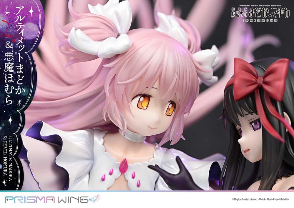 Puella Magi Madoka Magica The Movie Rebellion Prisma Wing PVC Statue 1/7 Ultimate Madoka & Devil Homura 43 cm  - Versand: 7 Tage nach Bestellung