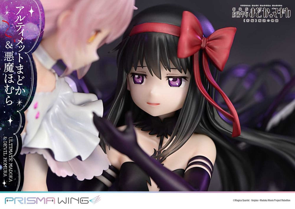 Puella Magi Madoka Magica The Movie Rebellion Prisma Wing PVC Statue 1/7 Ultimate Madoka & Devil Homura 43 cm  - Versand: 7 Tage nach Bestellung