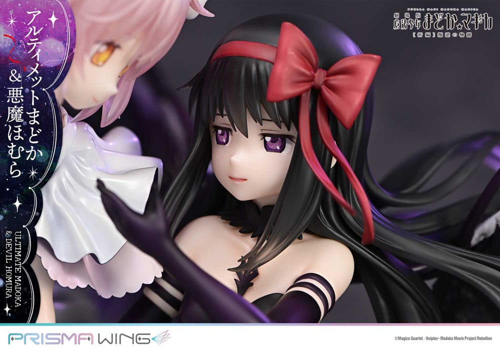 Puella Magi Madoka Magica The Movie Rebellion Prisma Wing PVC Statue 1/7 Ultimate Madoka & Devil Homura 43 cm  - Versand: 7 Tage nach Bestellung