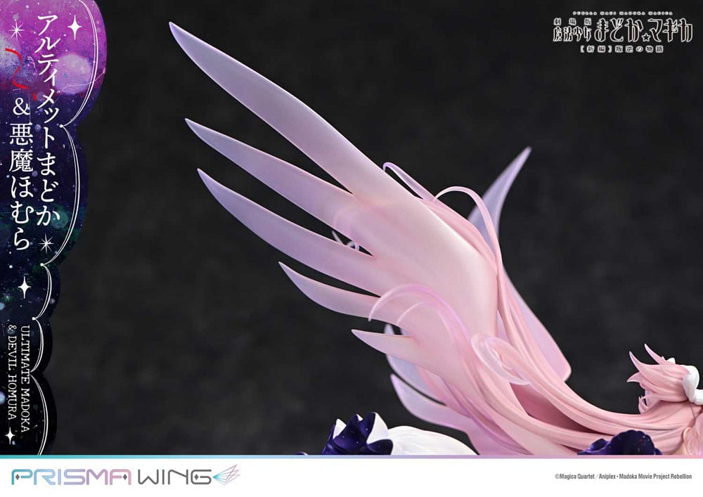 Puella Magi Madoka Magica The Movie Rebellion Prisma Wing PVC Statue 1/7 Ultimate Madoka & Devil Homura 43 cm  - Versand: 7 Tage nach Bestellung