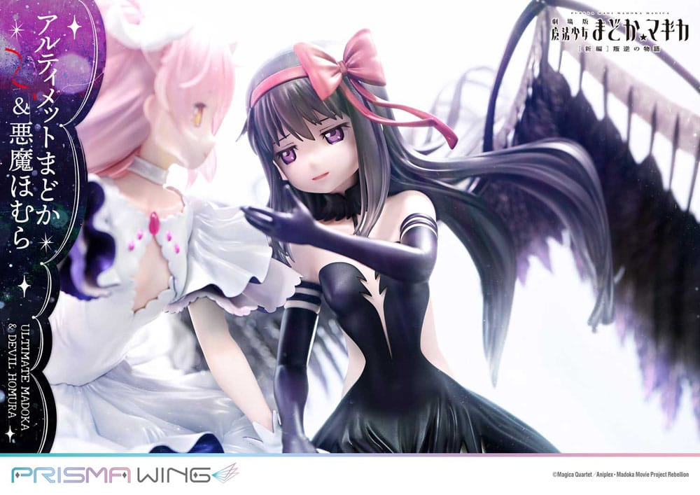 Puella Magi Madoka Magica The Movie Rebellion Prisma Wing PVC Statue 1/7 Ultimate Madoka & Devil Homura 43 cm  - Versand: 7 Tage nach Bestellung