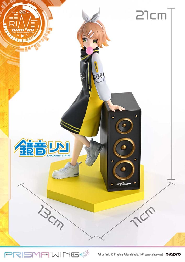 Vocaloid Piapro Characters Prisma Wing PVC Statue 1/7 Kagamine Rin (Art by lack) 21 cm   - Versand: 7 Tage nach Bestellung
